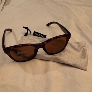 Smith Optics Caper Ladies Cateye Polarized Sunglasses in Matte Tortoise